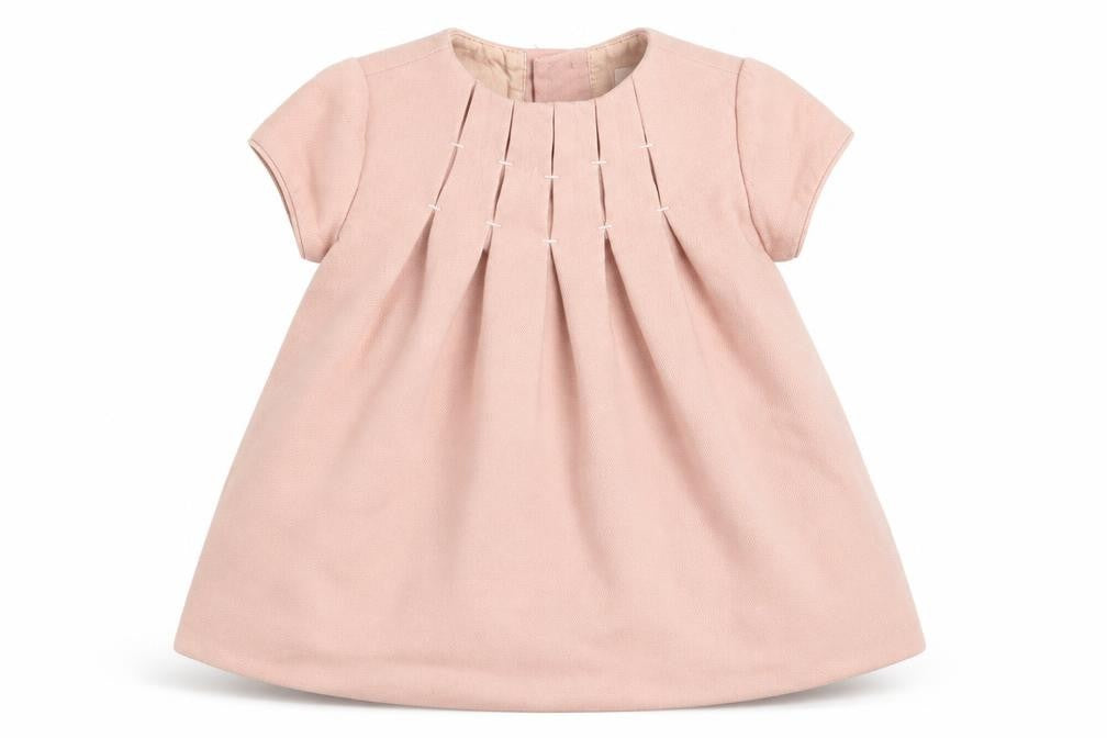 Zara Girls Pink  Cotton Shift  Size 3-6 Months  Round Neck