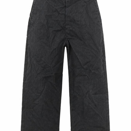 Preworn Boys Grey  Polyester Dress Pants Trousers Size 3-4 Years  Regular