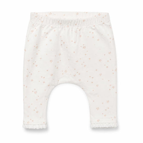 NEXT Baby White  Cotton Jogger Trousers Size 0-3 Months   - Stars