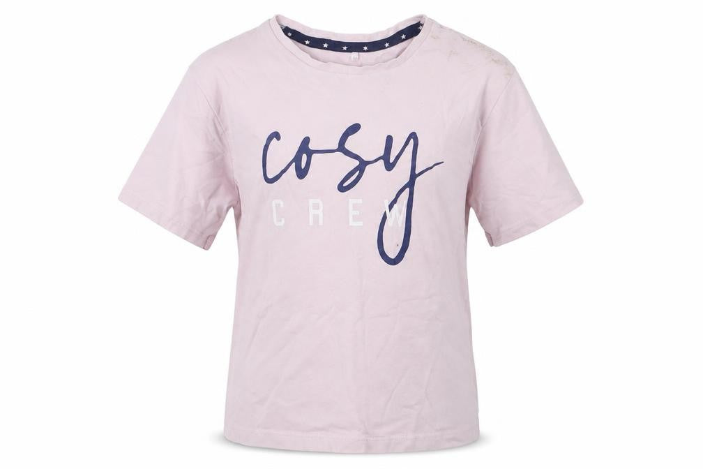 George Girls Pink Solid Cotton Top Pyjama Top Size 5-6 Years