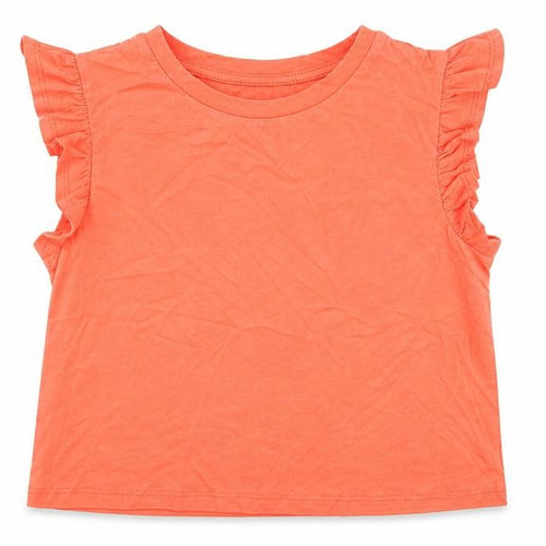 New Look Girls Orange  Cotton Basic Tank Size 12-13 Years Round Neck
