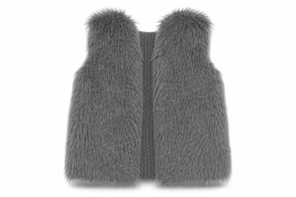 Primark Girls Grey   Gilet Coat Size 3-4 Years