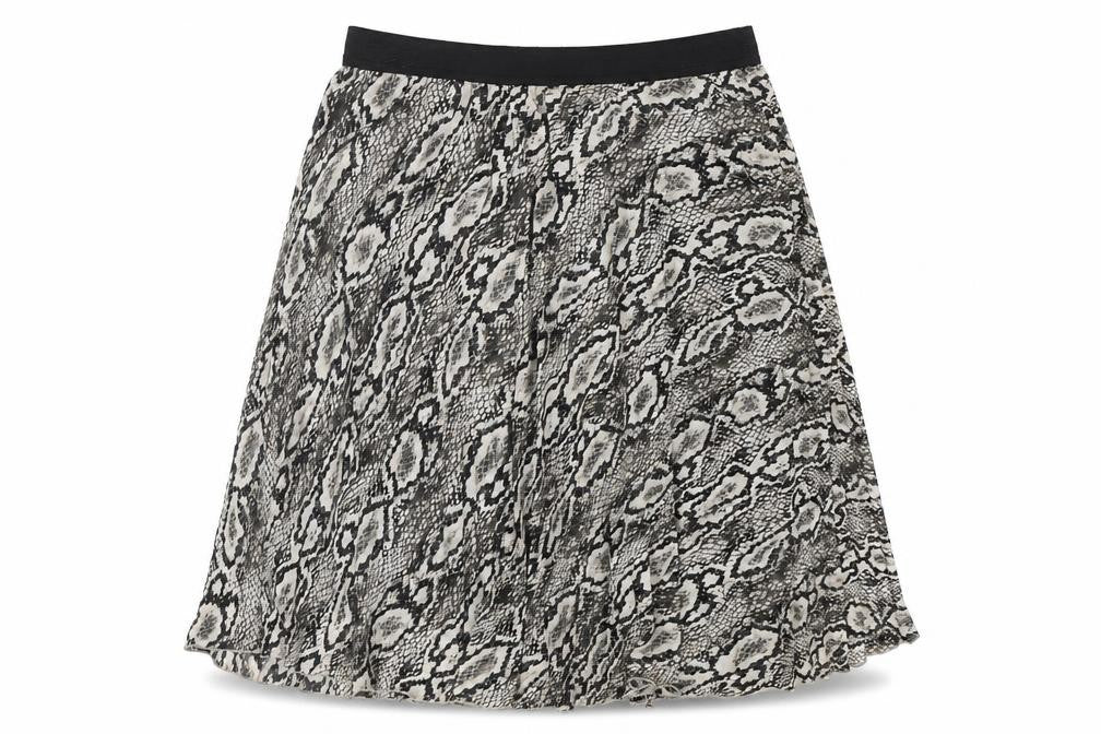 Papaya Womens Multicoloured Animal Print Polyester A-Line Skirt Size 12