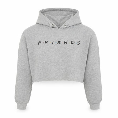 New Look Girls Grey  Cotton Pullover Hoodie Size 9 Years   - Friends