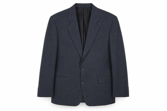 Front view of Greenwoods Classic men’s grey polyester jacket blazer, size 46