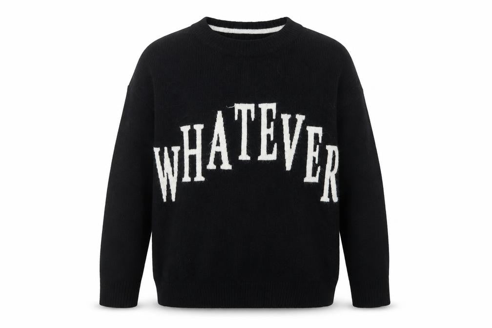 Outfit Girls Black Crew Neck  Viscose Pullover Jumper Size 9 Years