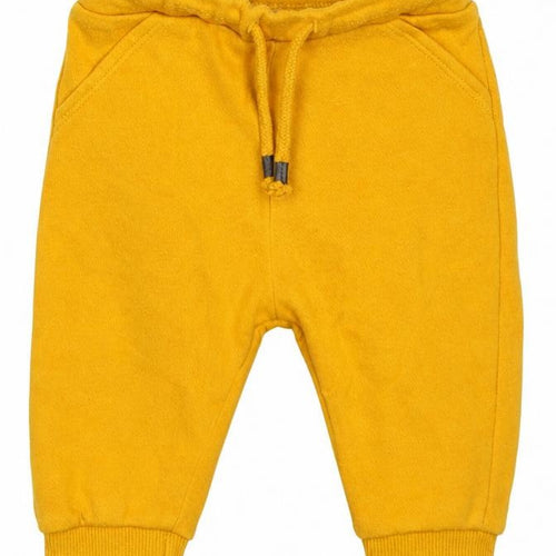 F&F Boys Yellow  Cotton Sweatpants Trousers Size 3-6 Months  Drawstring