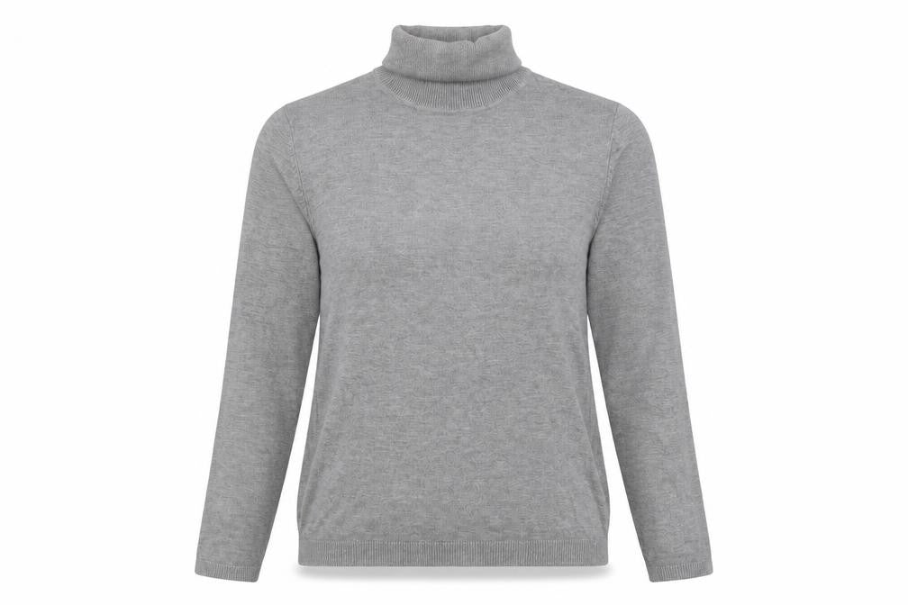 Pull&Bear Womens Grey Roll Neck   Pullover Jumper Size L