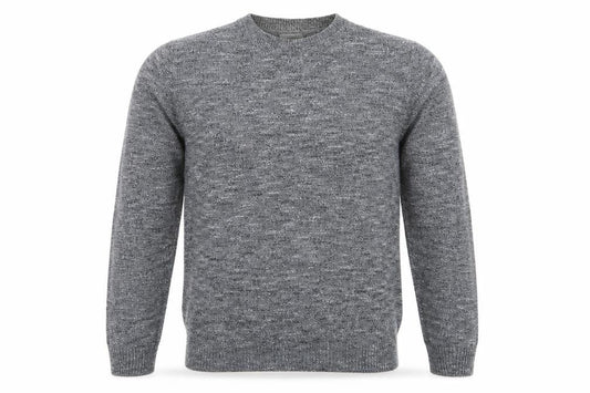 Front view of Next men’s blue round neck cotton jumper, size M