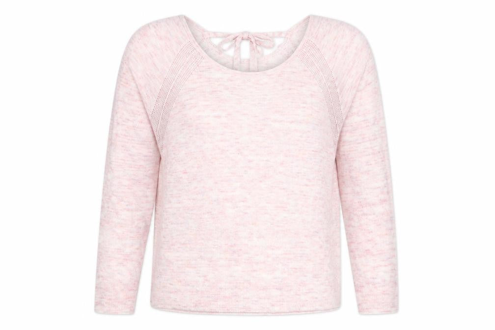 Marks and Spencer Womens Pink Scoop Neck  Acrylic Pullover Jumper Size 12