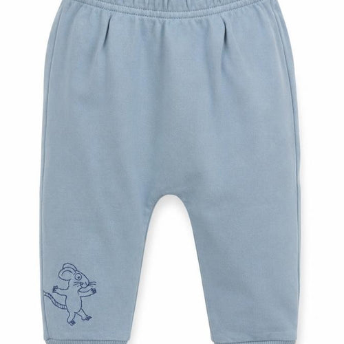 M&Co Boys Blue  Cotton Sweatpants Trousers Size 0-3 Months   - Mouse