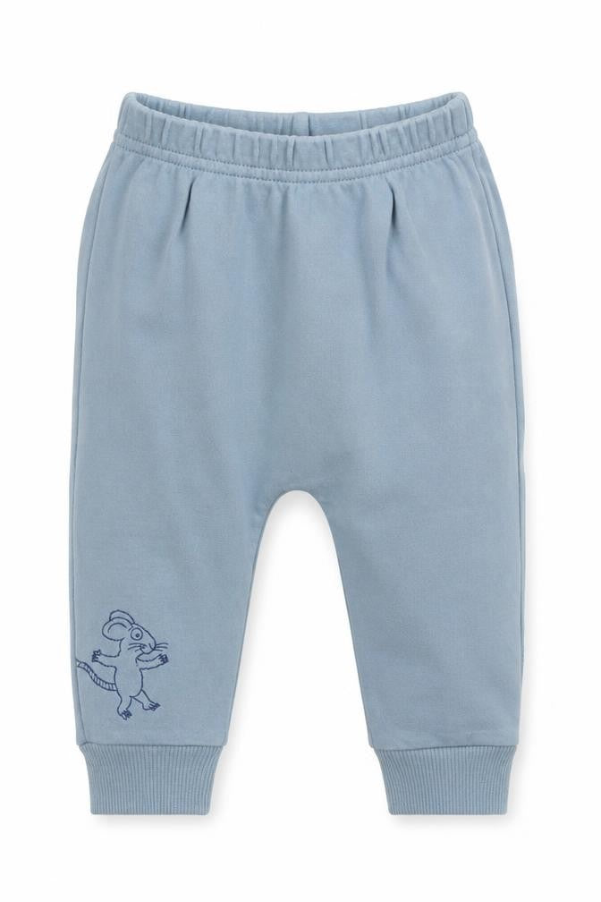 M&Co Boys Blue  Cotton Sweatpants Trousers Size 0-3 Months   - Mouse