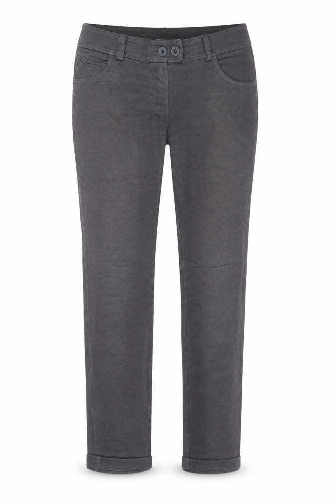 Preworn Womens Grey  Cotton Trousers  Size M L28 in Regular