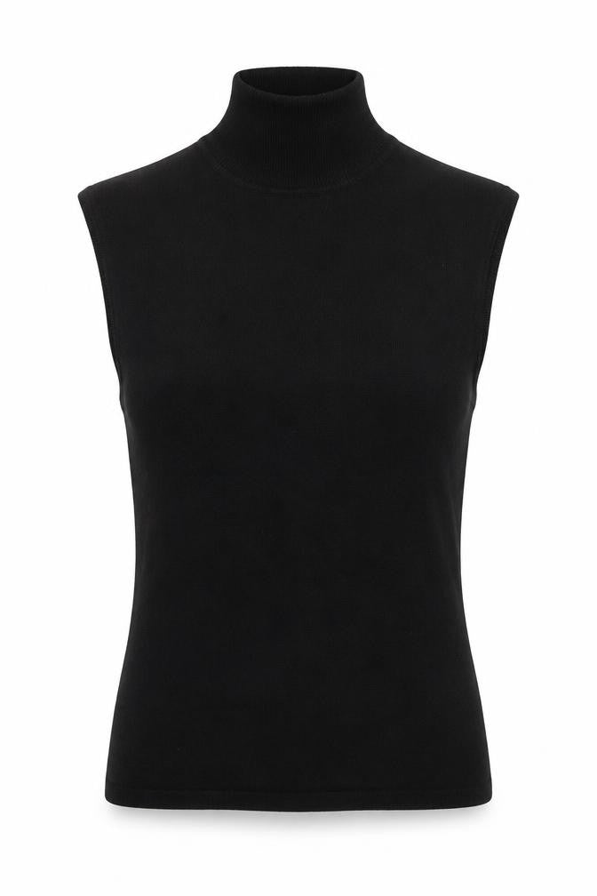 Front view of Primark women’s black viscose pullover sweatshirt, size UK 12, pullover