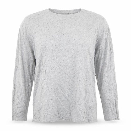 Mango Womens Grey Round Neck  Cotton Pullover Jumper Size M