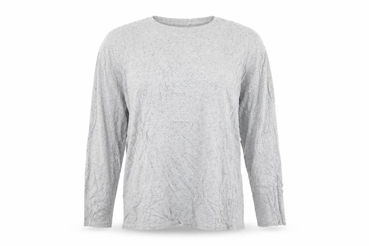 Mango Womens Grey Round Neck Cotton Pullover Jumper Size M