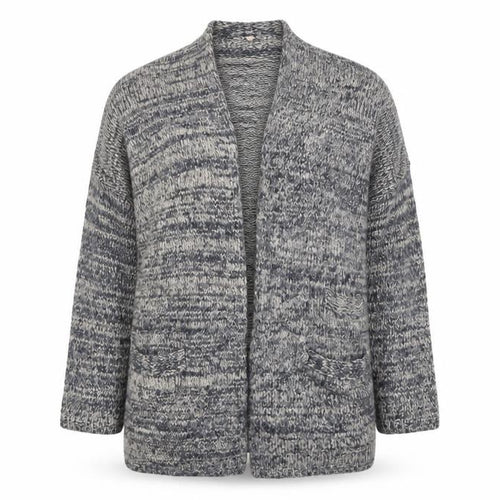Preworn Womens Blue V-Neck  Wool Cardigan Jumper Size S