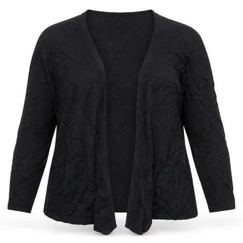 M&Co Womens Black V-Neck  Viscose Cardigan Jumper Size 12