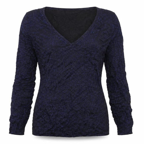 Damsel in a Dress Womens Blue V-Neck  Viscose Pullover Jumper Size M