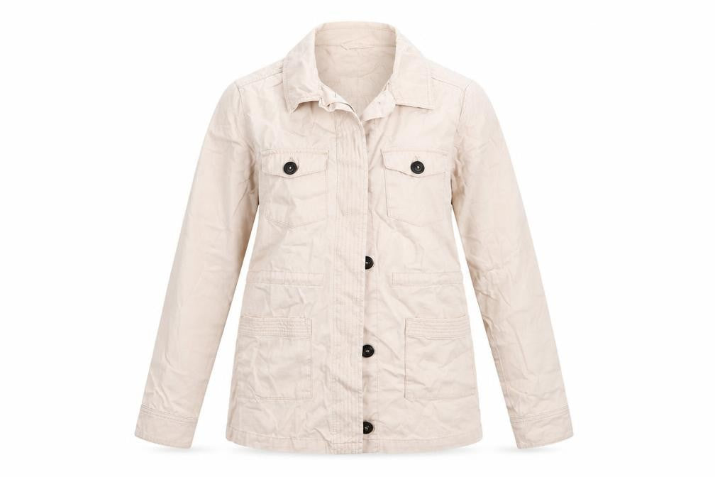 Front view of Dorothy Perkins women’s pink jacket coat, size UK 8