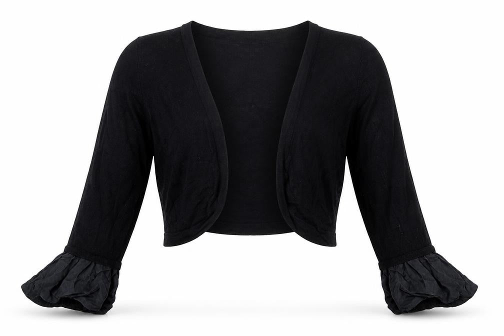Coast Womens Black Round Neck  Viscose Cardigan Jumper Size M