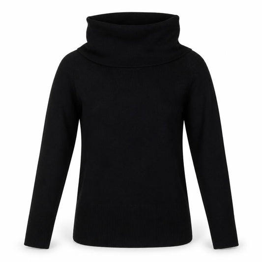 Front view of Principles women’s black acrylic pullover sweatshirt, size UK 10, pullover