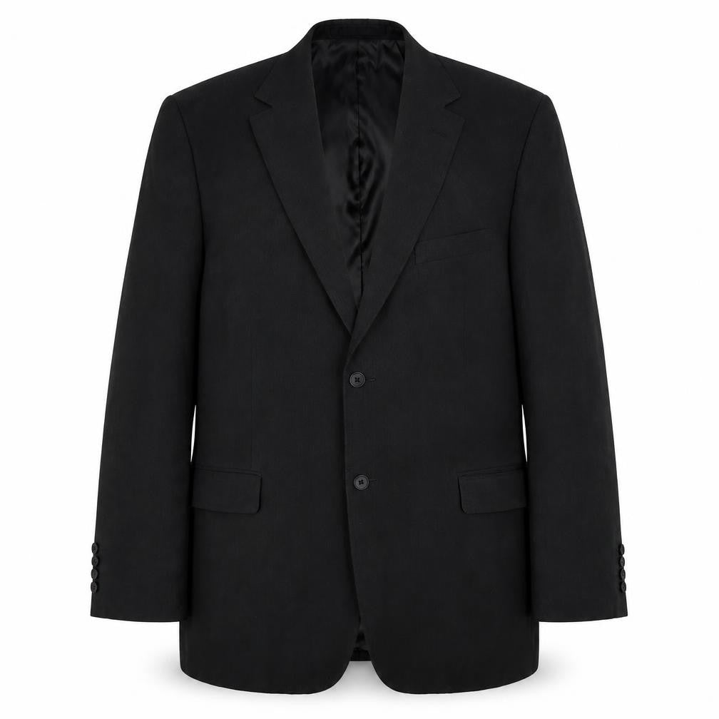 Front view of Marks & Spencer men’s grey polyester jacket blazer, size 42