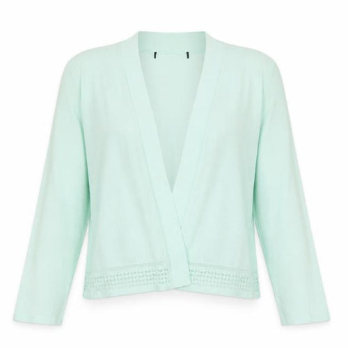 M&S Womens Green V-Neck  Viscose Cardigan Jumper Size 14