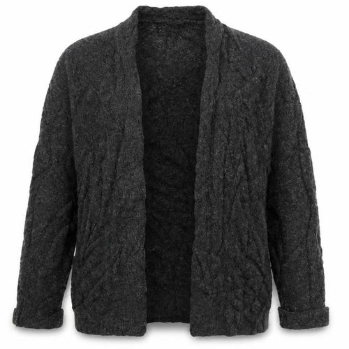 ASOS Womens Grey V-Neck  Acrylic Cardigan Jumper Size 10