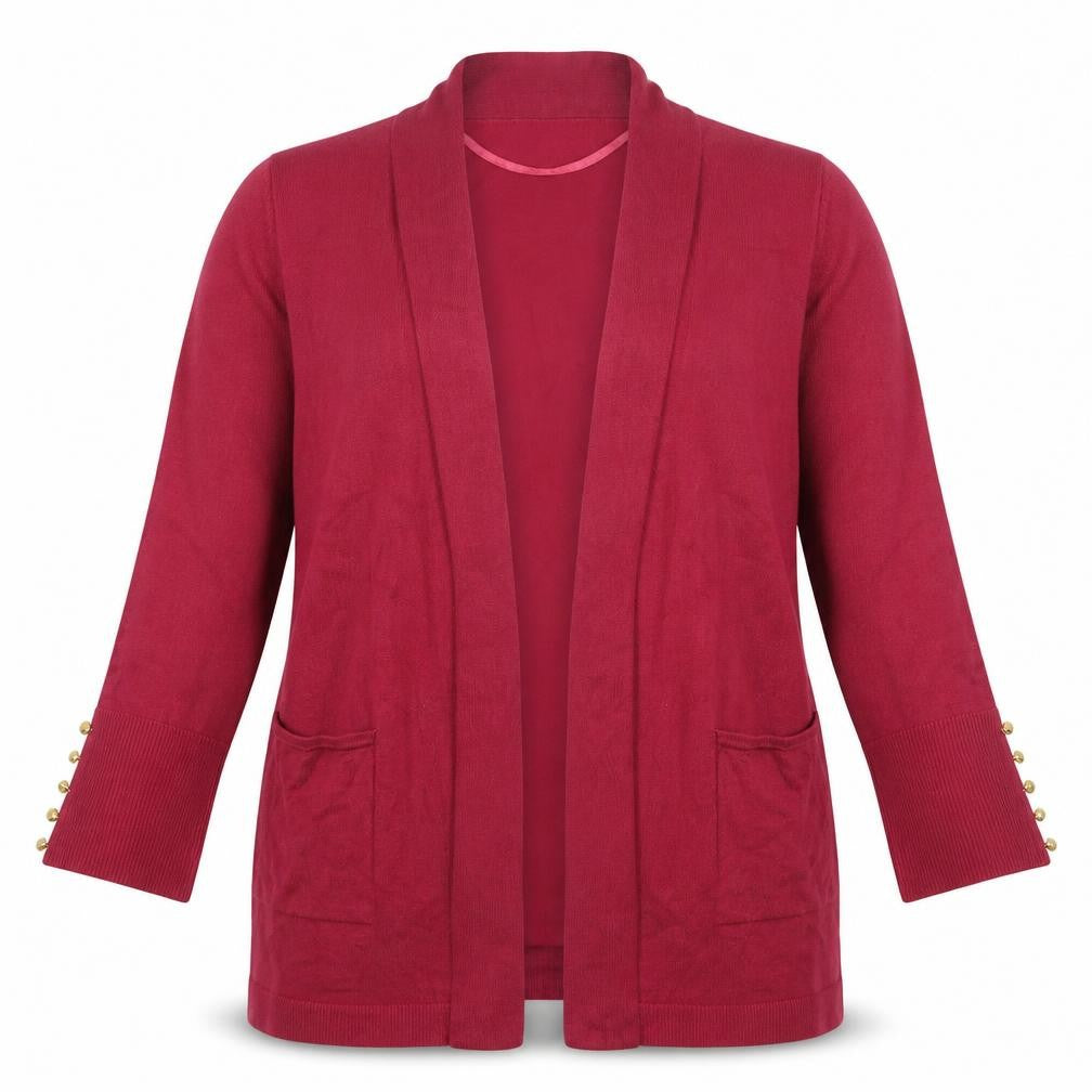 Primark Womens Pink V-Neck  Viscose Cardigan Jumper Size 12