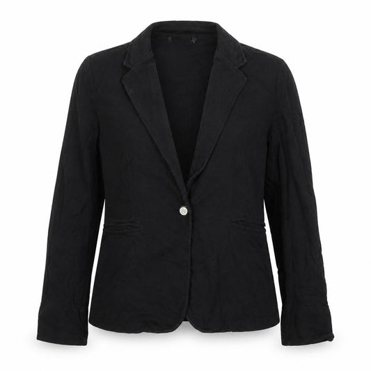 Front view of Atmosphere women’s black jacket, size UK 10, button