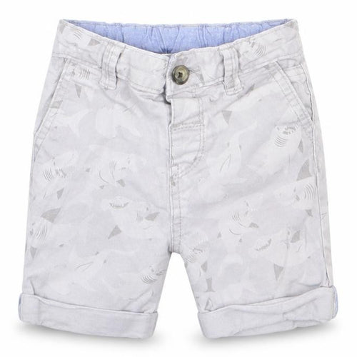 TU Boys Grey  Cotton Cropped Trousers Size 12-18 Months