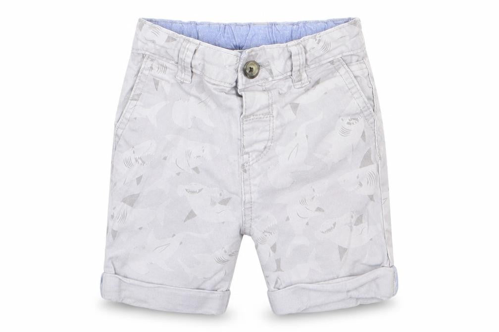 TU Boys Grey  Cotton Cropped Trousers Size 12-18 Months