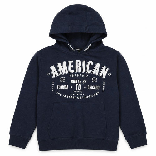 geogre Boys Blue  Cotton Pullover Hoodie Size 10-11 Years  Pullover - American