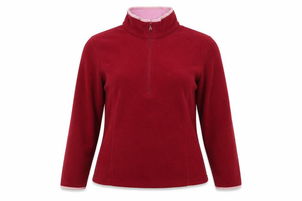 For Women Womens Purple  Polyester Henley Sweatshirt Size 12  Zip