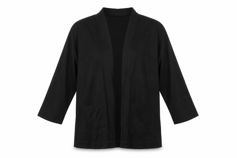 Zara Womens Black V-Neck  Viscose Cardigan Jumper Size M