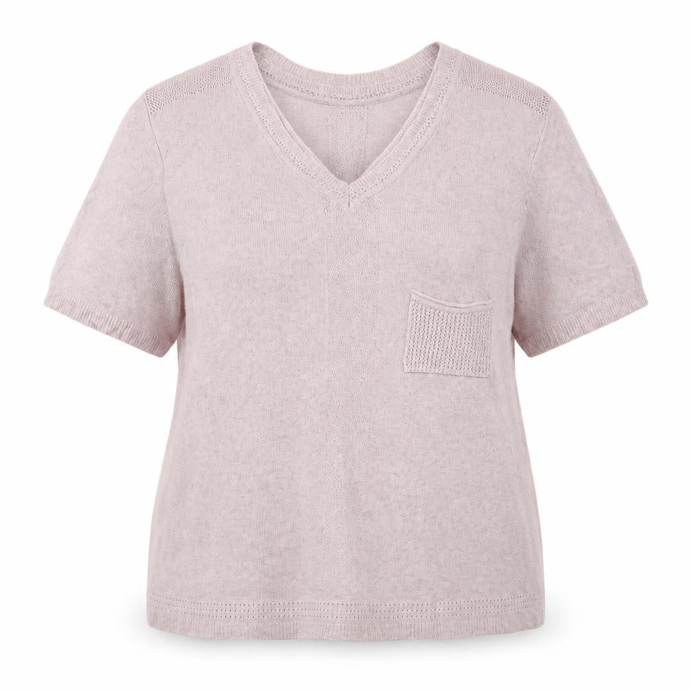 Kaleidoscope Womens Pink V-Neck  Viscose Pullover Jumper Size 16