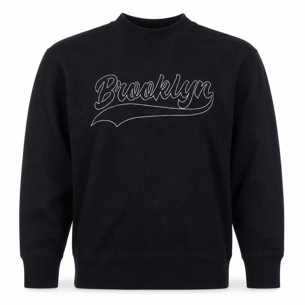 Front view of PRETTYLITTLETHING women’s blue cotton pullover sweatshirt, size XS, pullover - brooklyn