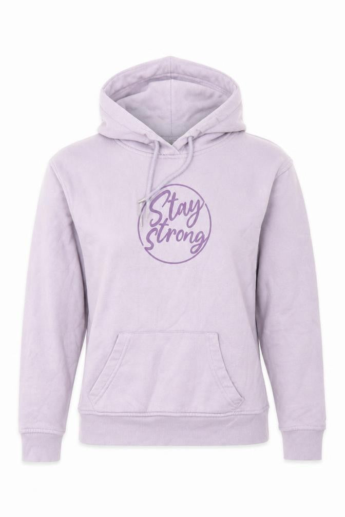Front view of Primark women’s purple cotton pullover hoodie size 2xs