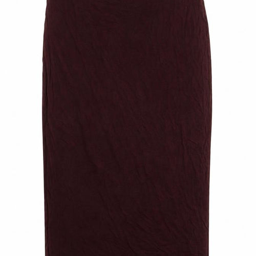 Dorothy Perkins Womens Purple  Viscose A-Line Skirt Size 8
