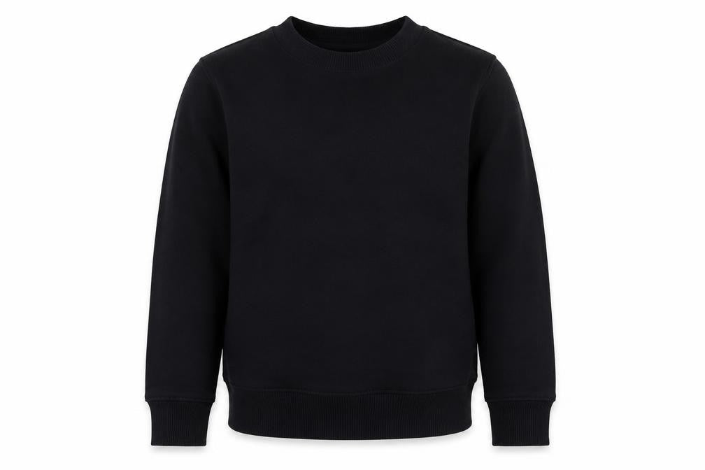 Front view of TU boys’ blue cotton pullover sweatshirt, size 4, years pullover - school wear
