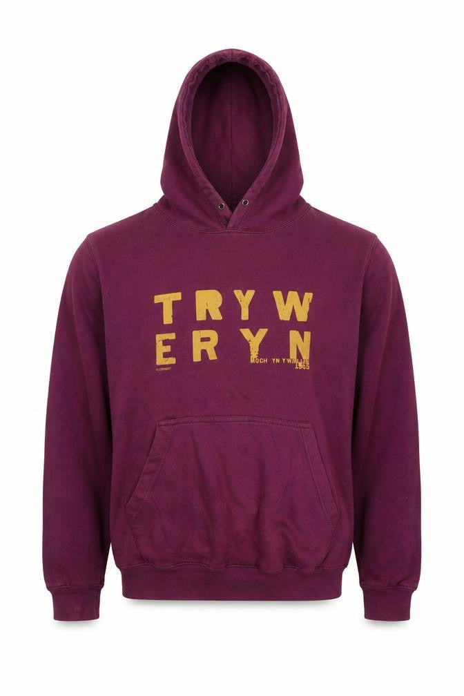 All We Do is Mens Purple  Cotton Pullover Hoodie Size S   - Tryweryn
