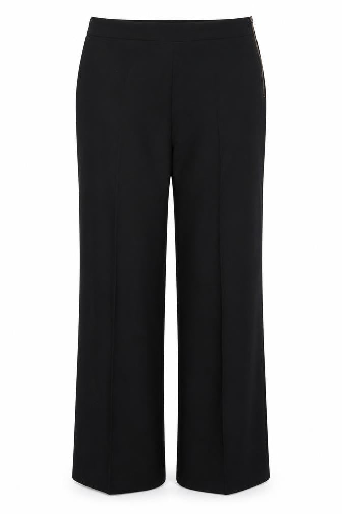 Marks and Spencer Womens Black  Polyester Trousers  Size 14 L30 in Regular