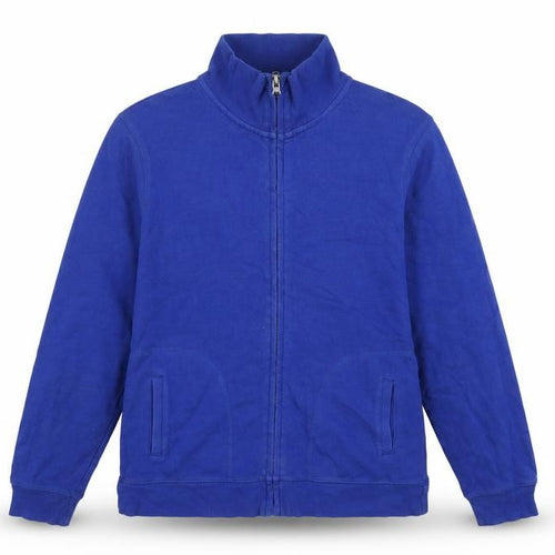 geofge Womens Blue  Cotton Full Zip Sweatshirt Size 16  Zip