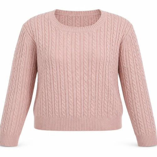 Pull&Bear Womens Pink Geometric Polyester Pullover Sweatshirt Size L  Pullover