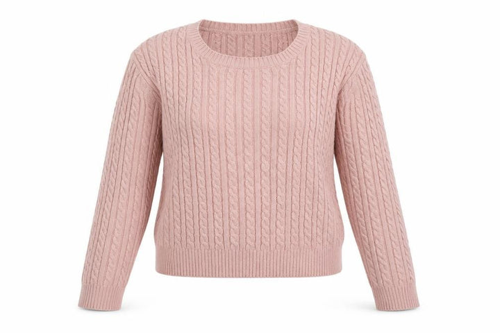 Pull&Bear Womens Pink Geometric Polyester Pullover Sweatshirt Size L Pullover