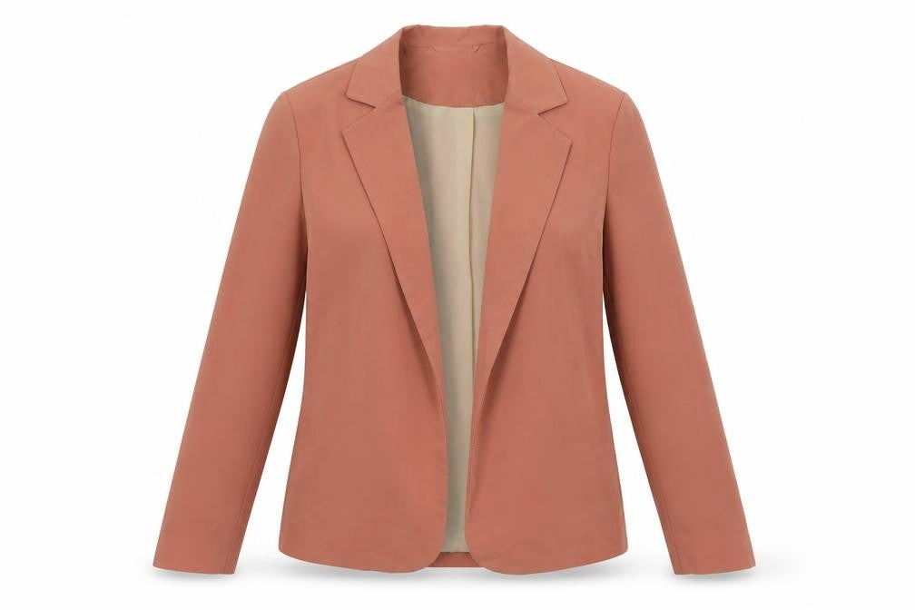 Front view of Primark women’s pink jacket blazer, size UK 8