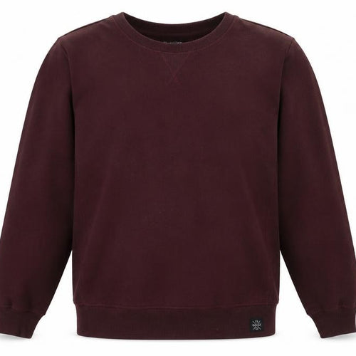 Avenue Mens Red Crew Neck  Cotton Pullover Jumper Size XL