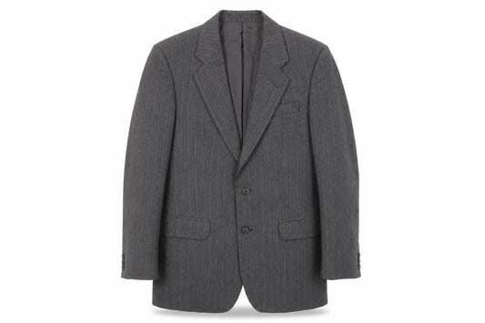 Front view of Marks & Spencer men’s grey jacket blazer, size M, button