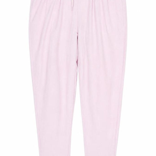 ASOS Womens Pink  Polyester Sweatpants Trousers Size 12 L27 in Regular Drawstring
